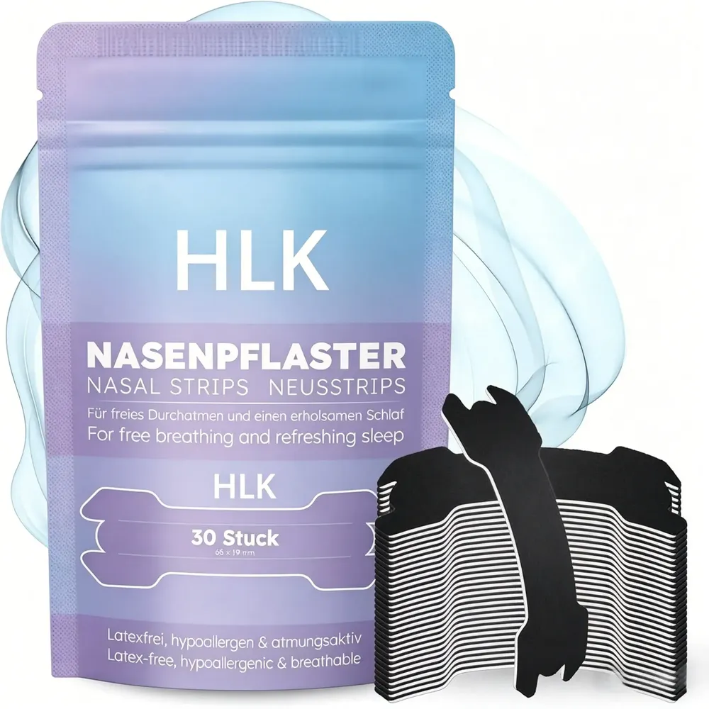 Fabricante de tiras nasales deportivas de fuerza extra personalizadas — Cinta nasal respiratoria impermeable 66×19 OEM al por mayor | HLK 5